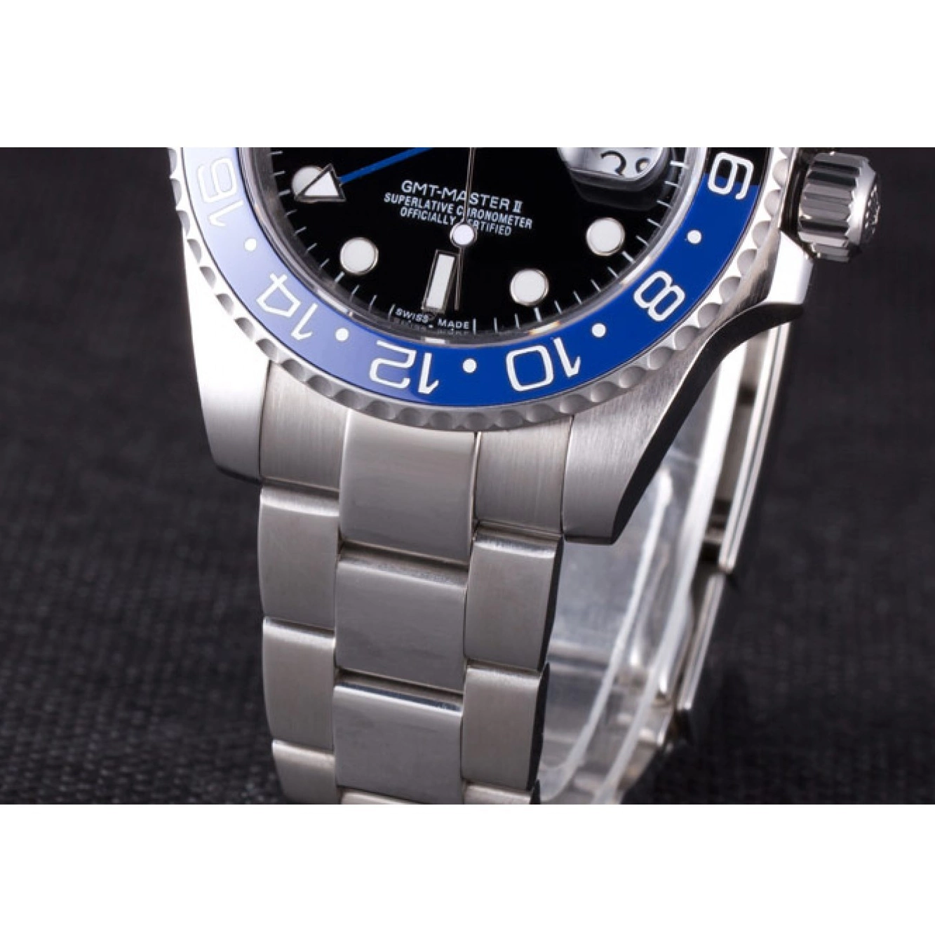 Aaa replica watch BLUE 2013 621393 Rolex rl431 BLACK MASTER GMT II BEZEL 0803